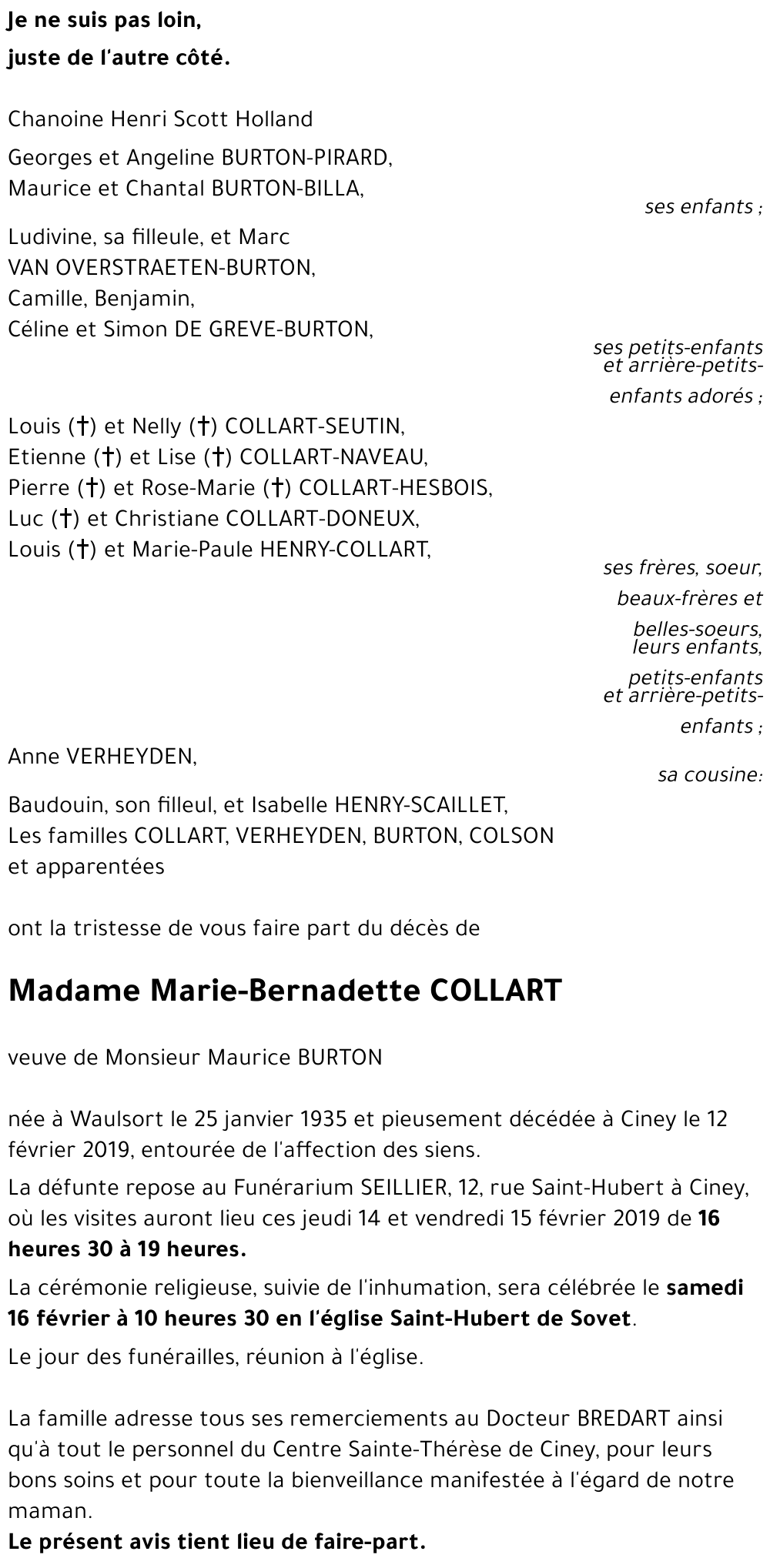 Marie-Bernadette COLLARD