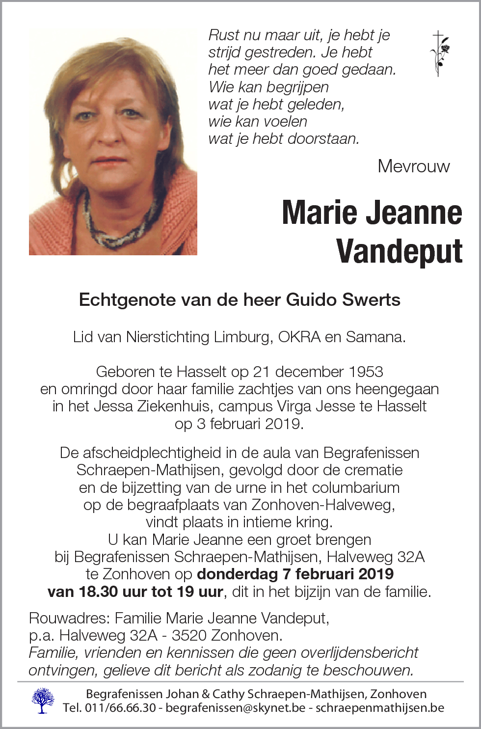 Marie Jeanne Vandeput