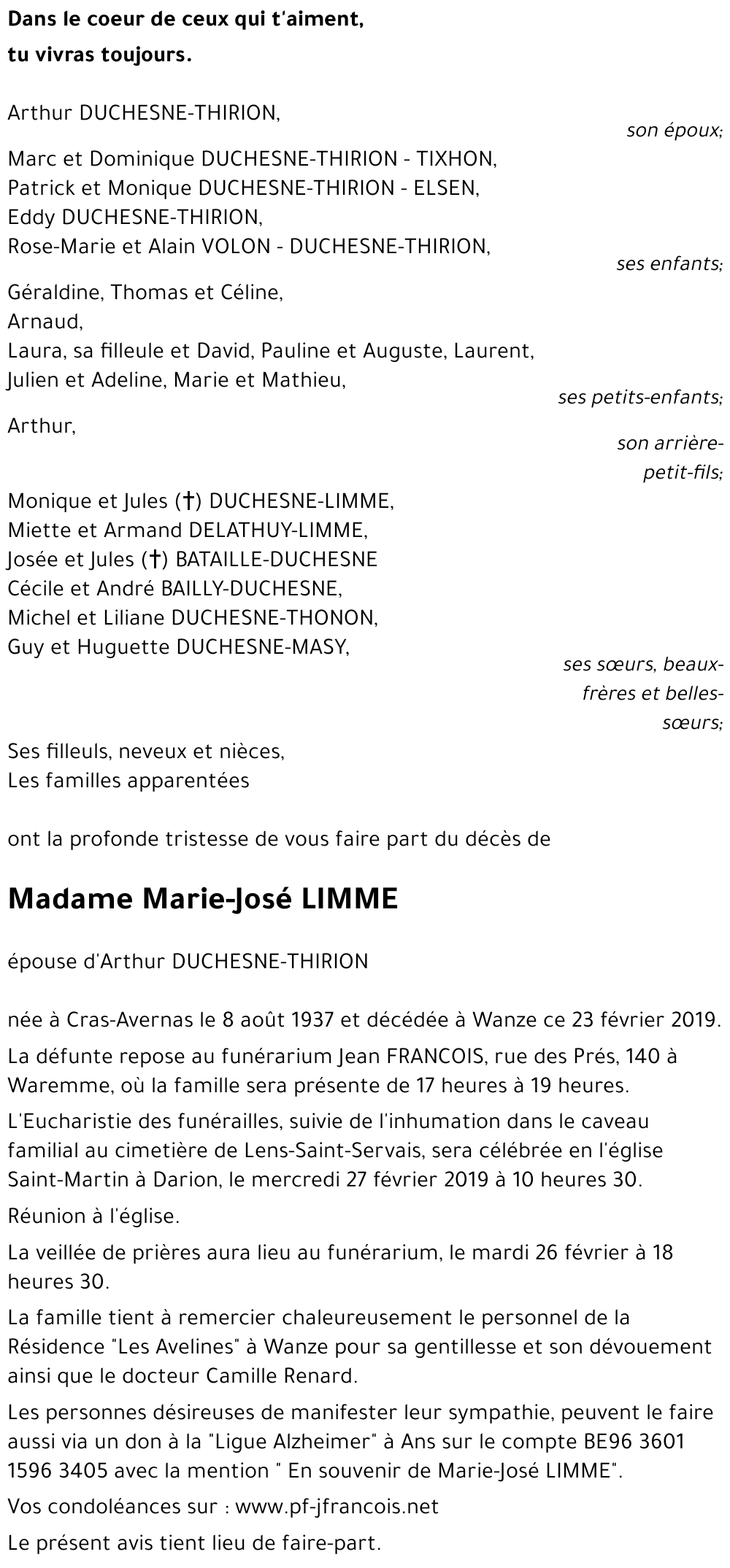 Marie-José LIMME
