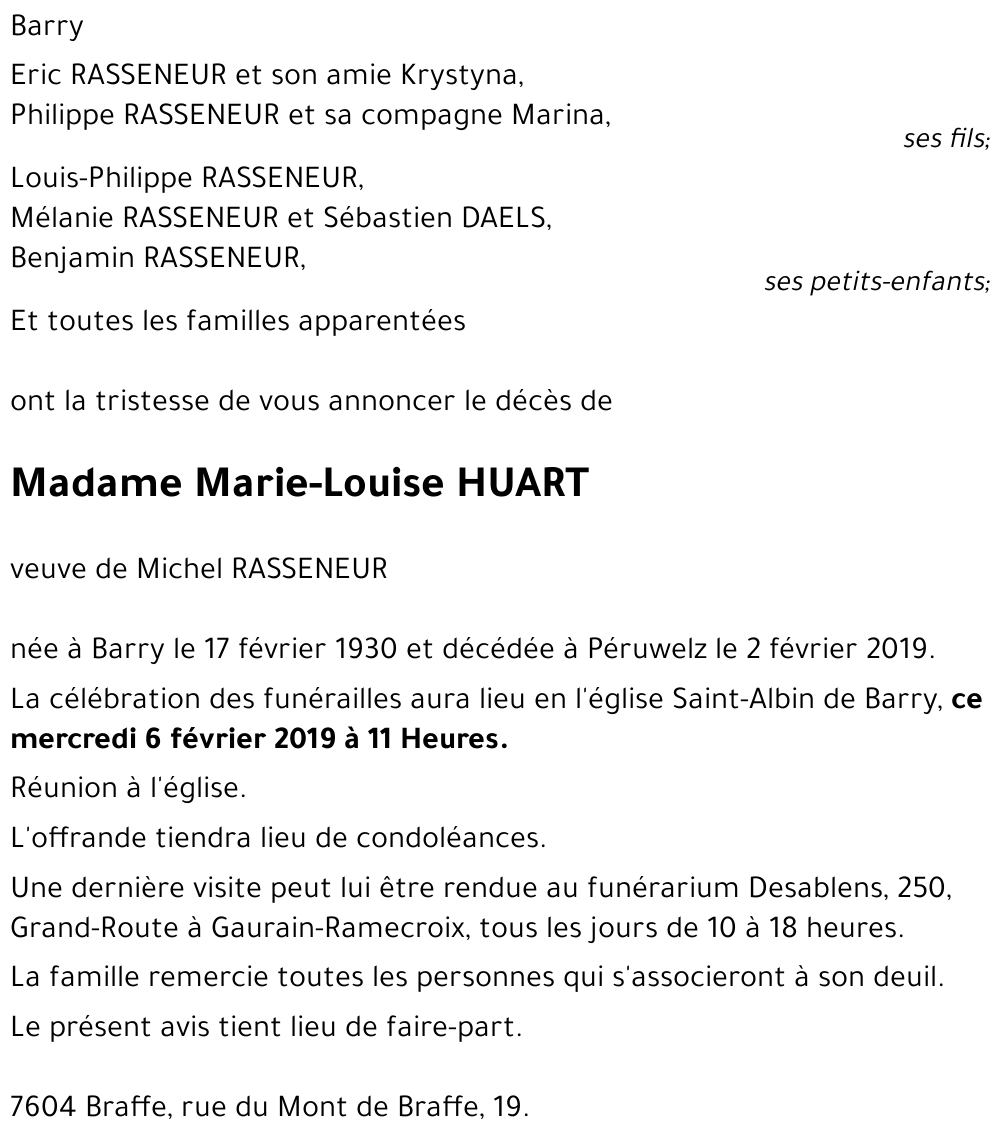 Marie-Louise HUART