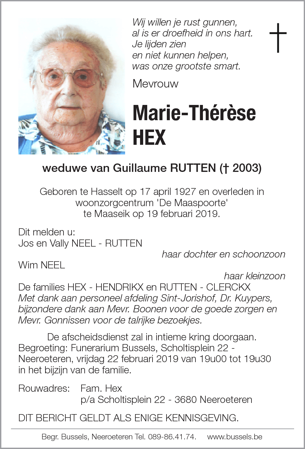 Marie-Thérèse HEX