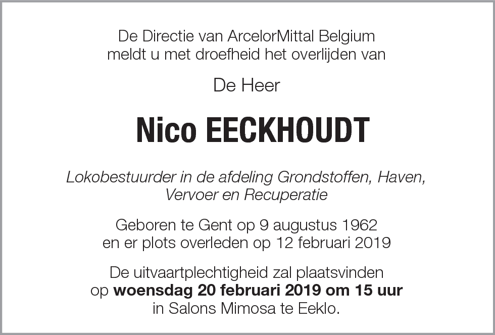 Nico Eeckhoudt