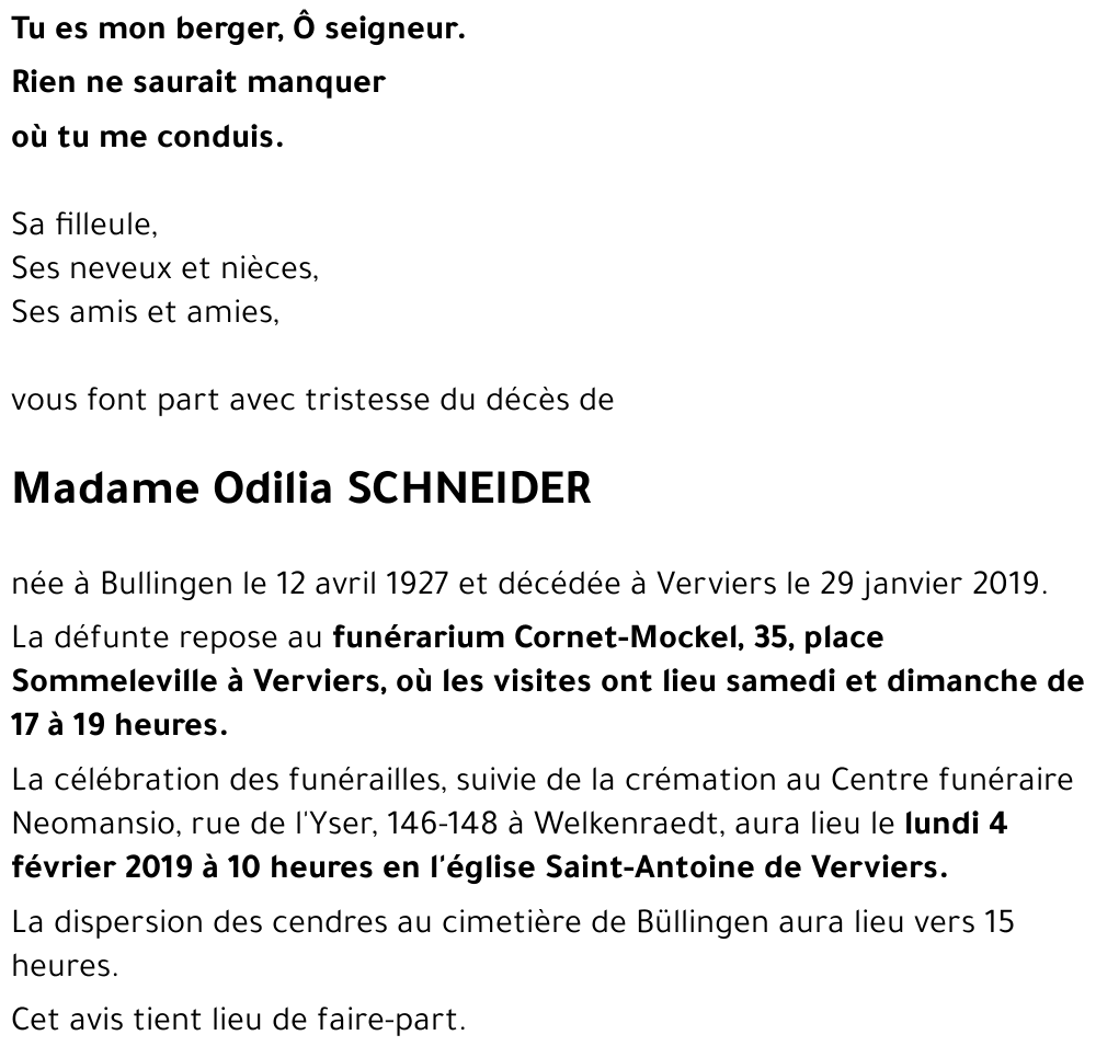 Odilia SCHNEIDER