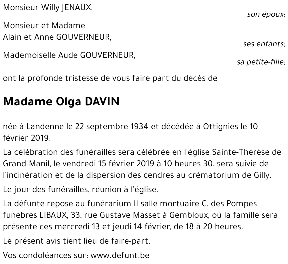 Olga DAVIN