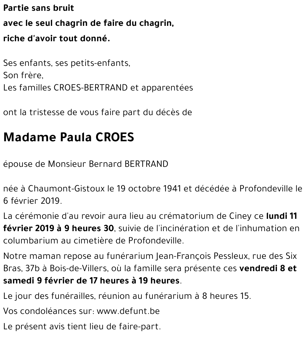 Paula CROES