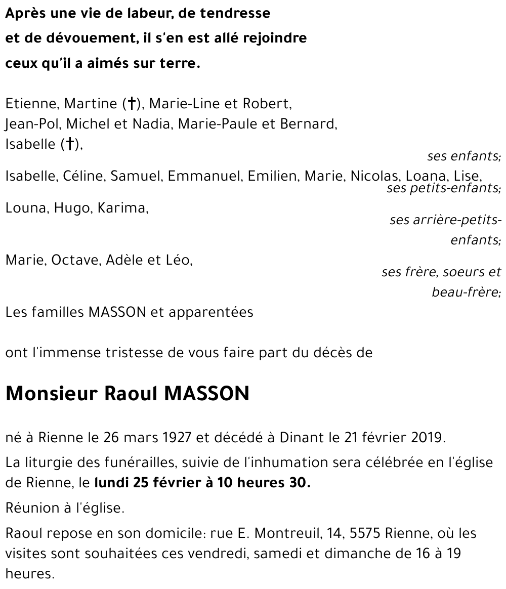 Raoul MASSON
