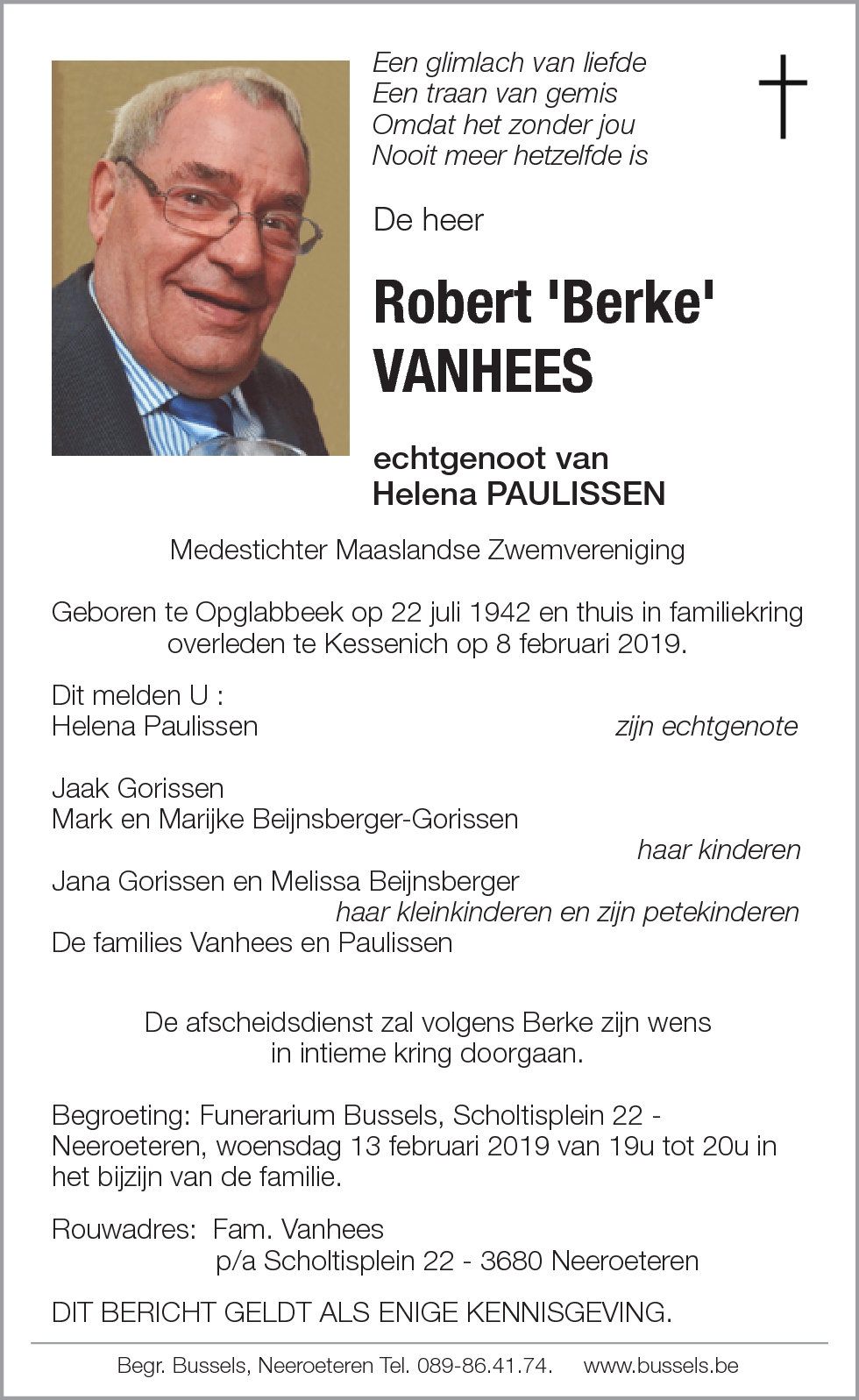 Robert 'Berke' VANHEES