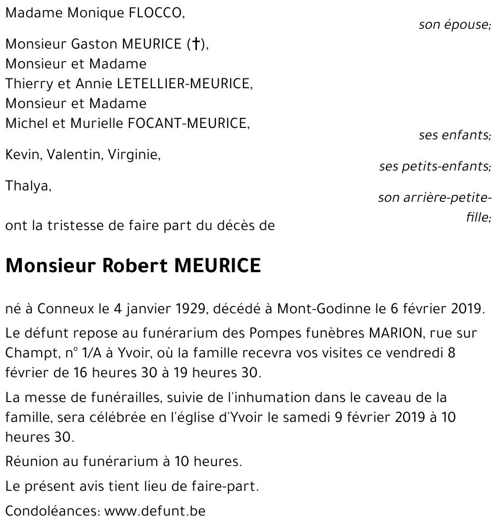 Robert MEURICE