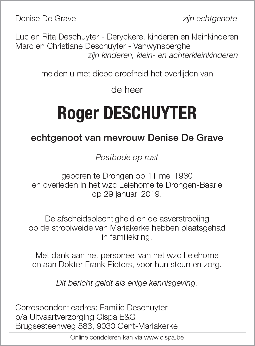Roger Deschuyter