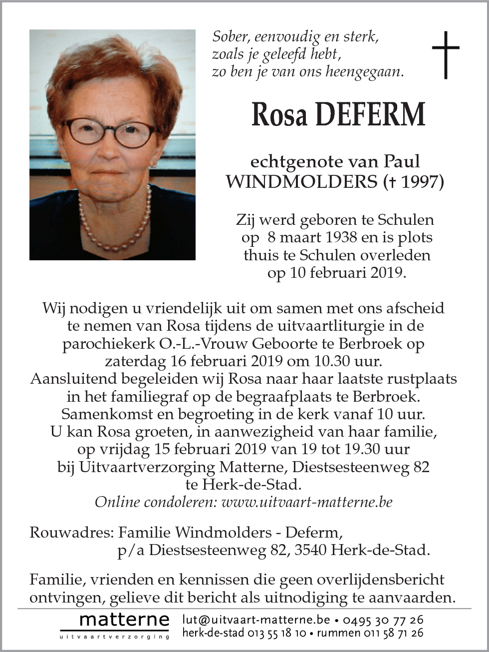 Rosa Deferm