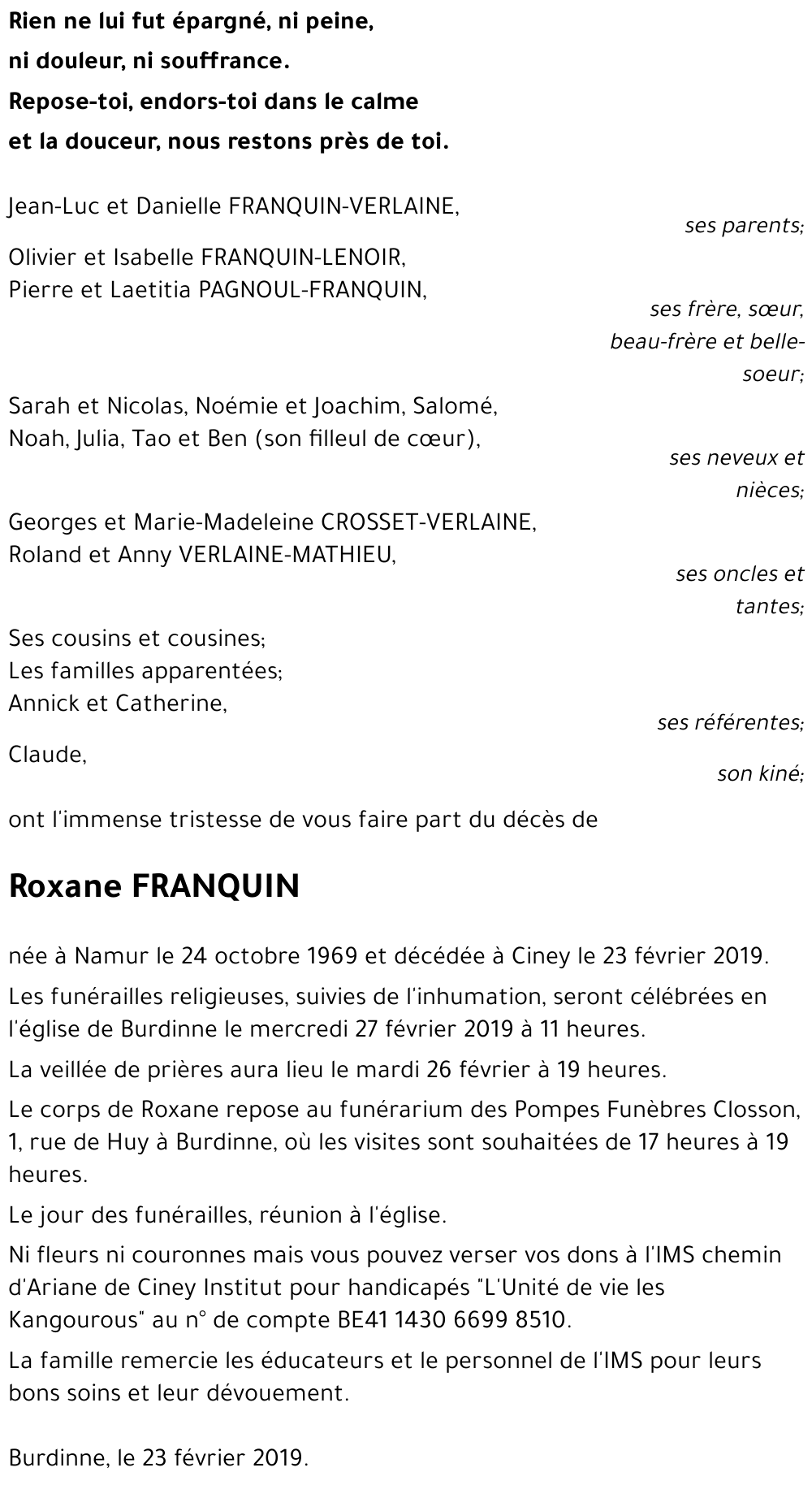 Roxane FRANQUIN
