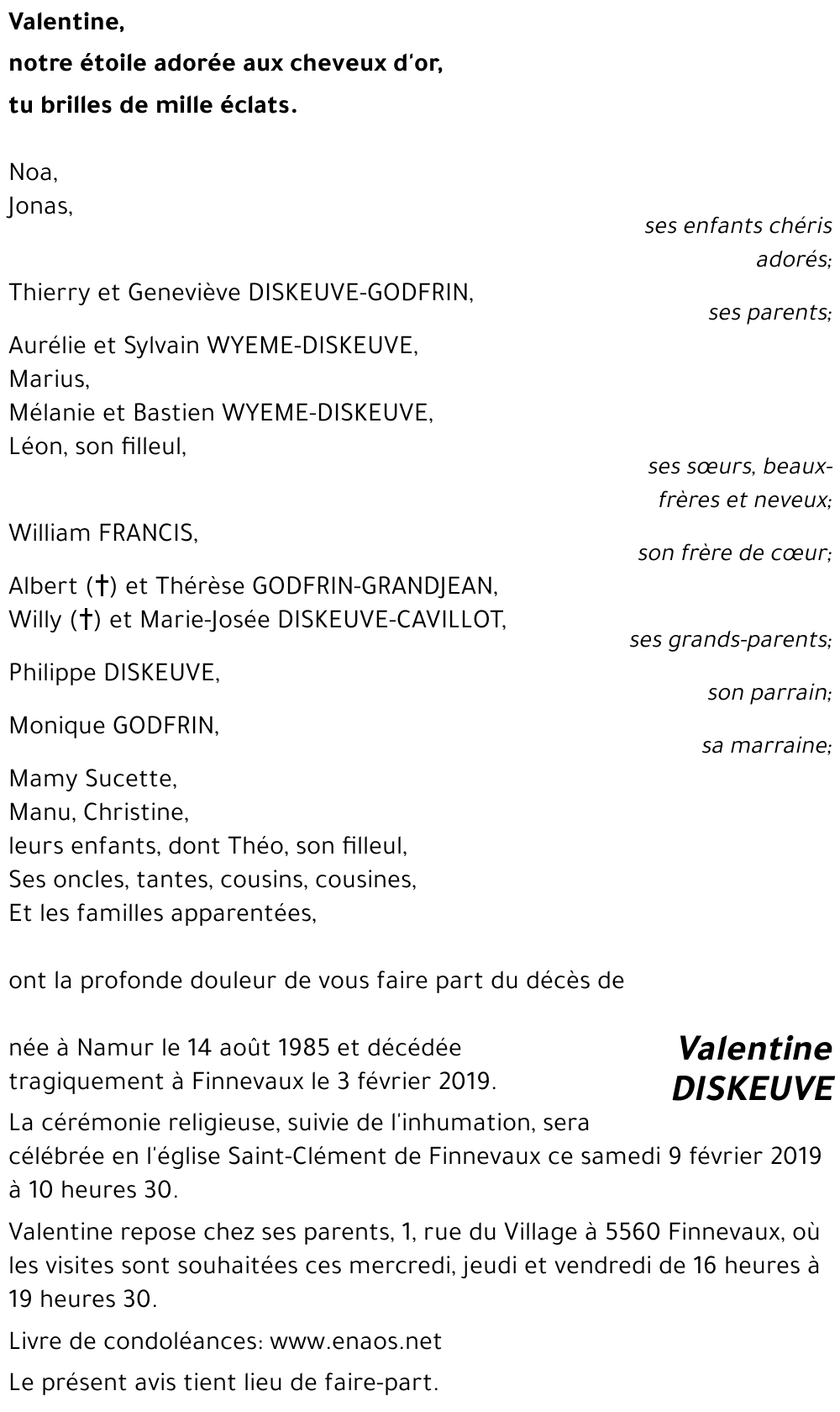 Valentine DISKEUVE