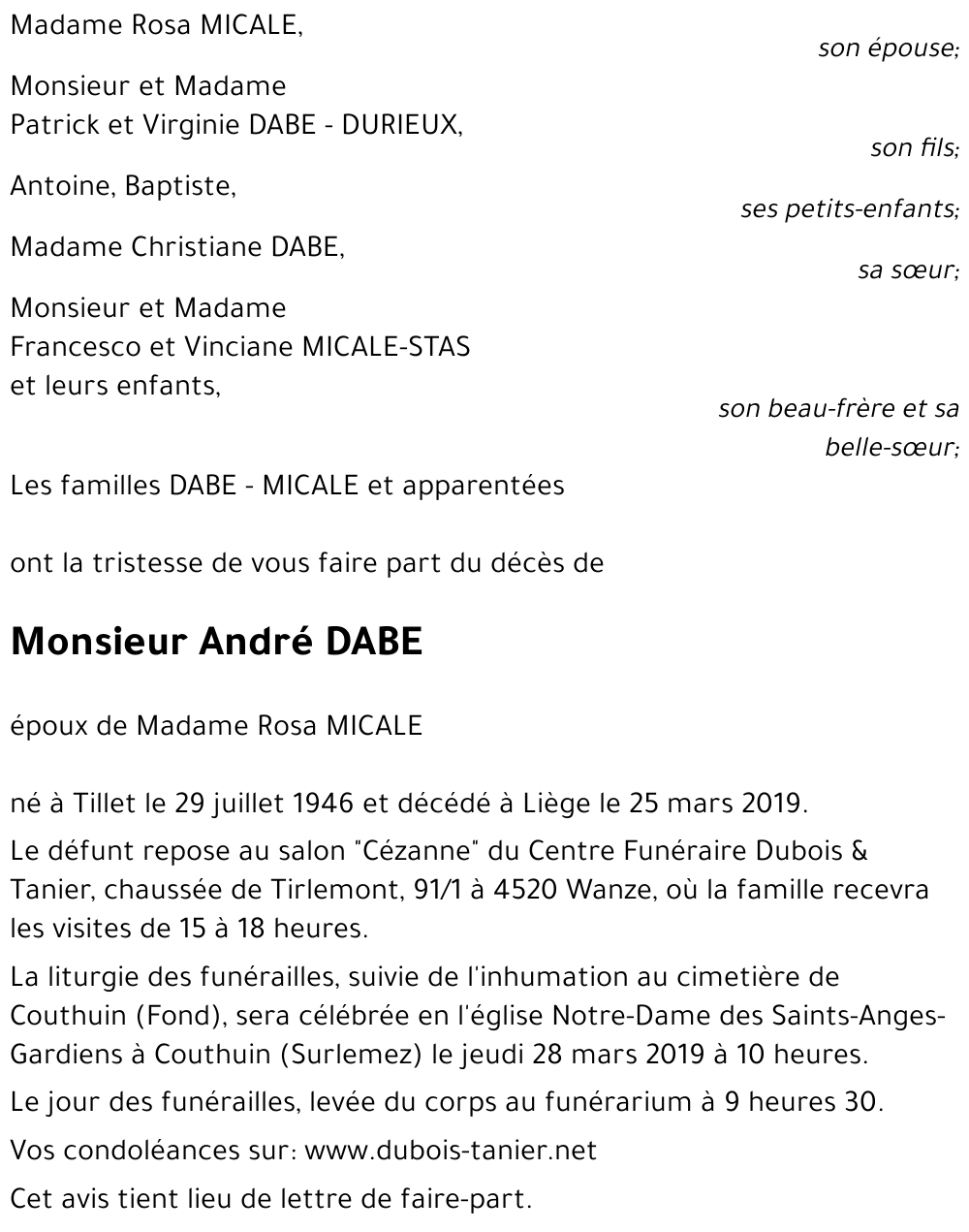 André DABE