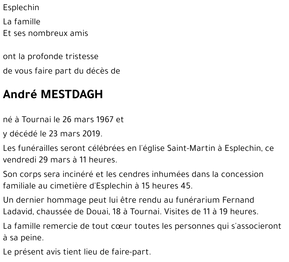 André MESTDAGH