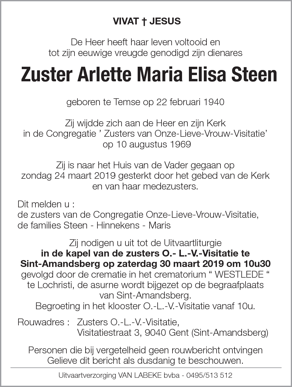 Arlette Maria Elisa Steen