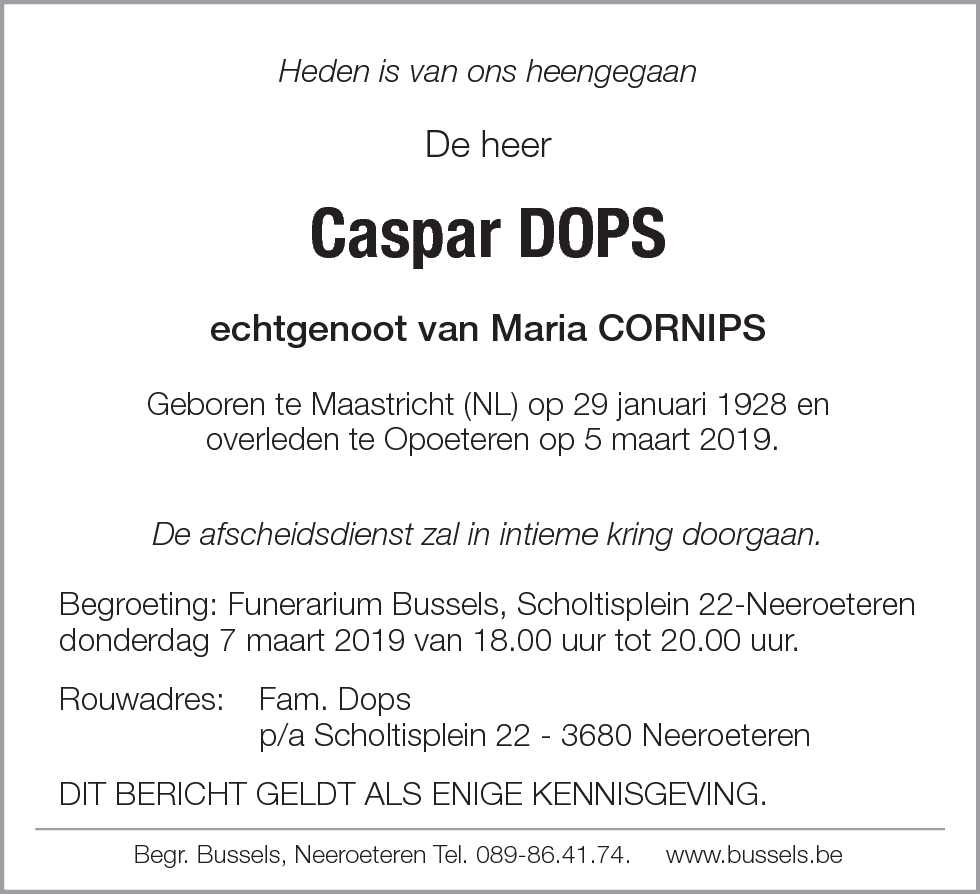 Caspar DOPS