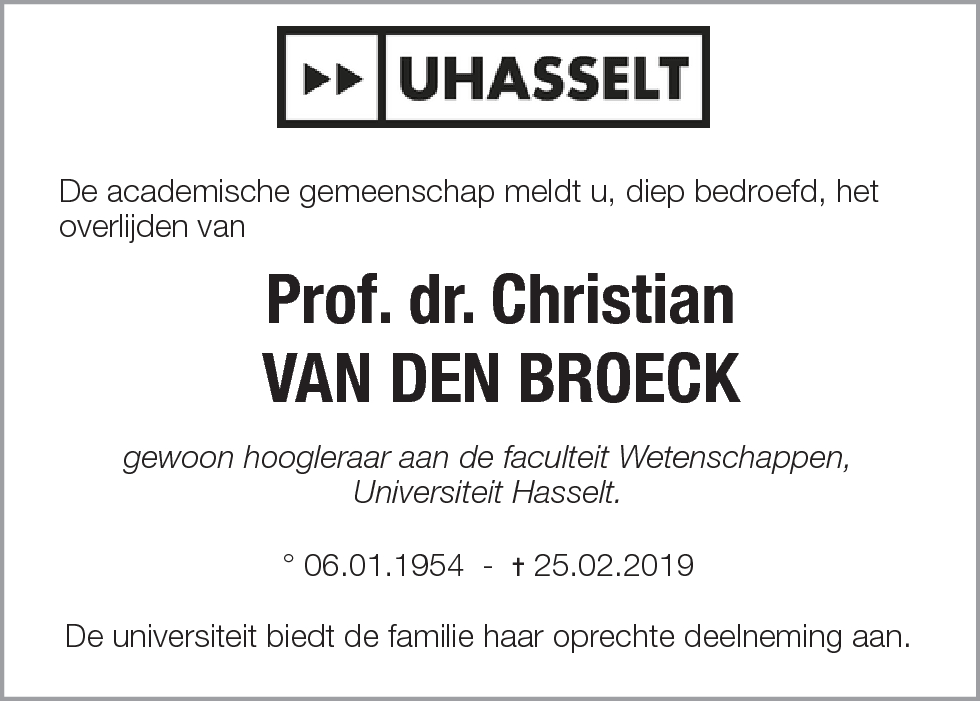 Christian Van den Broeck