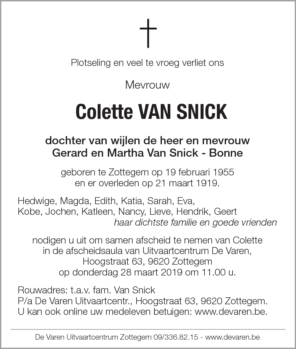 Colette Van Snick