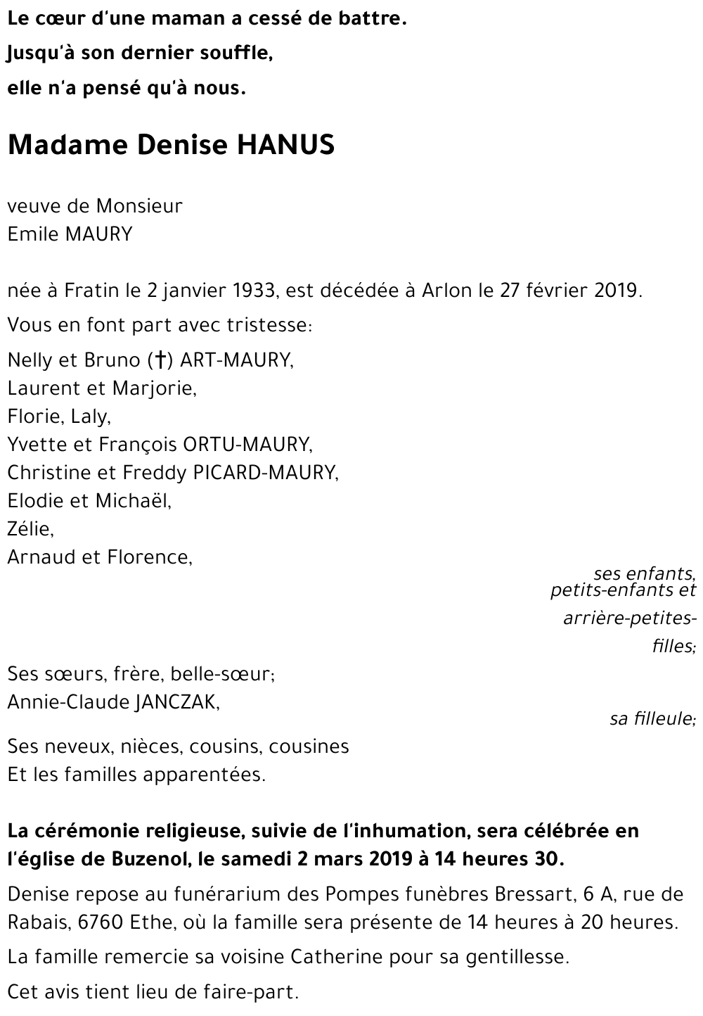 Denise HANUS 