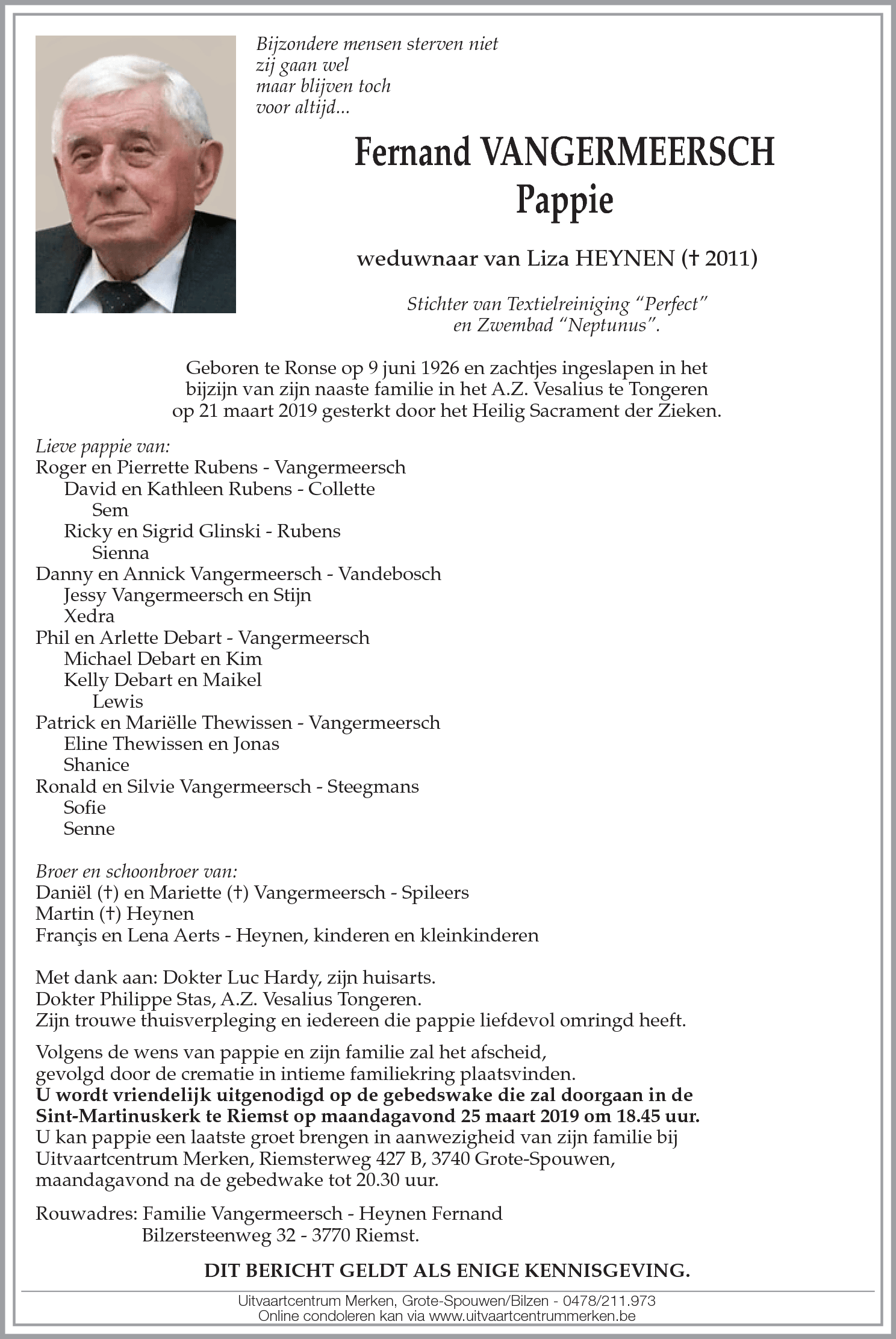 Fernand Vangermeersch