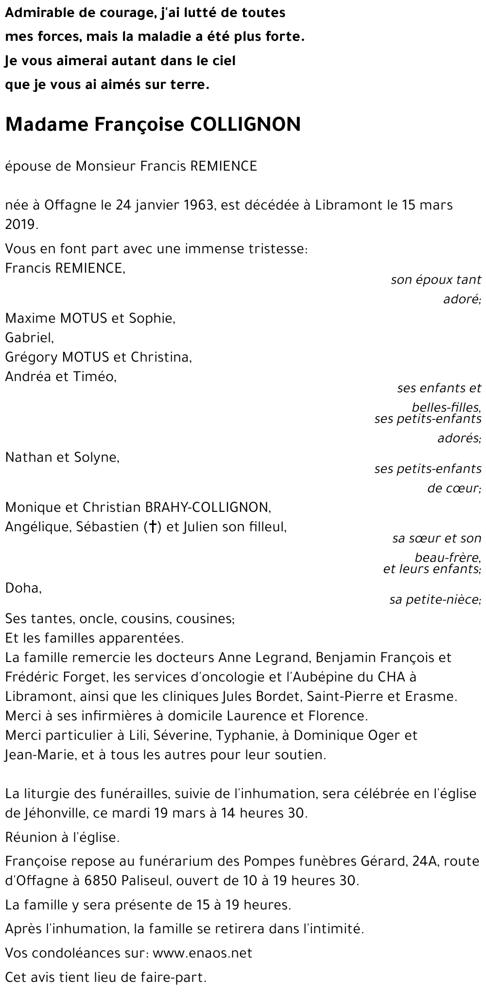 Françoise COLLIGNON