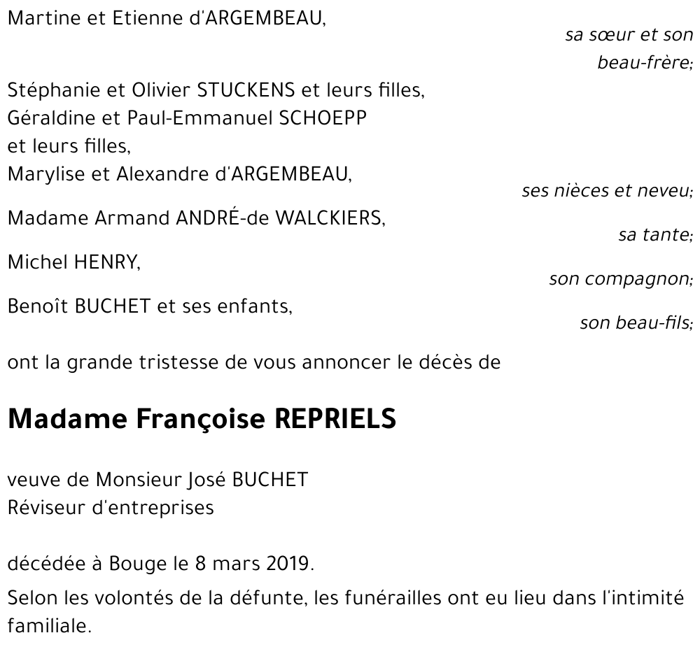 Françoise REPRIELS