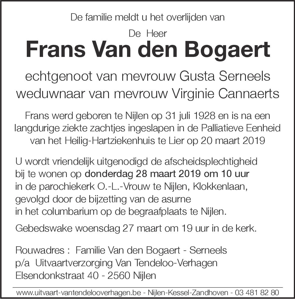 Frans Van den Bogaert