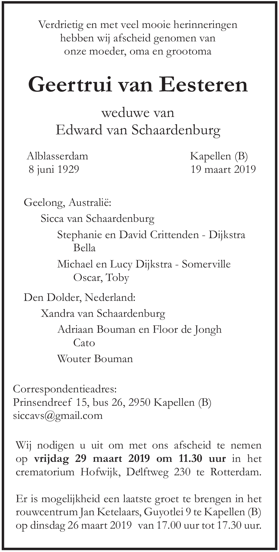 Geertrui van Eesteren