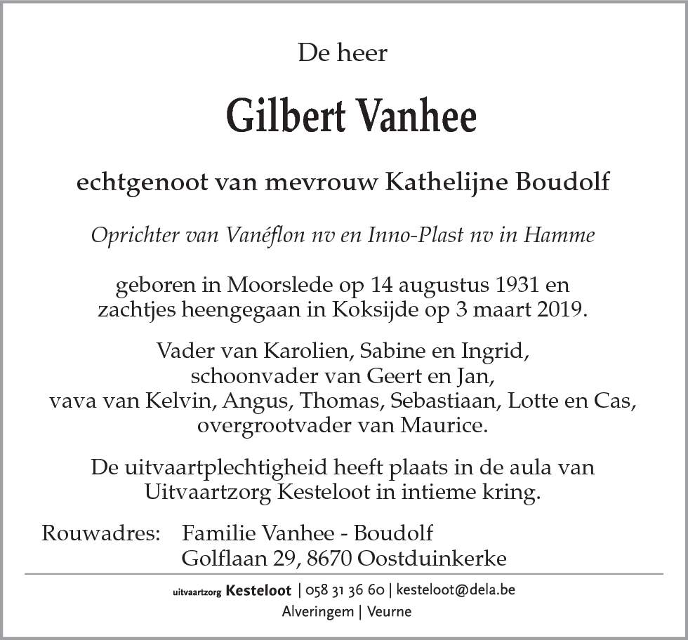 Gilbert Vanhee