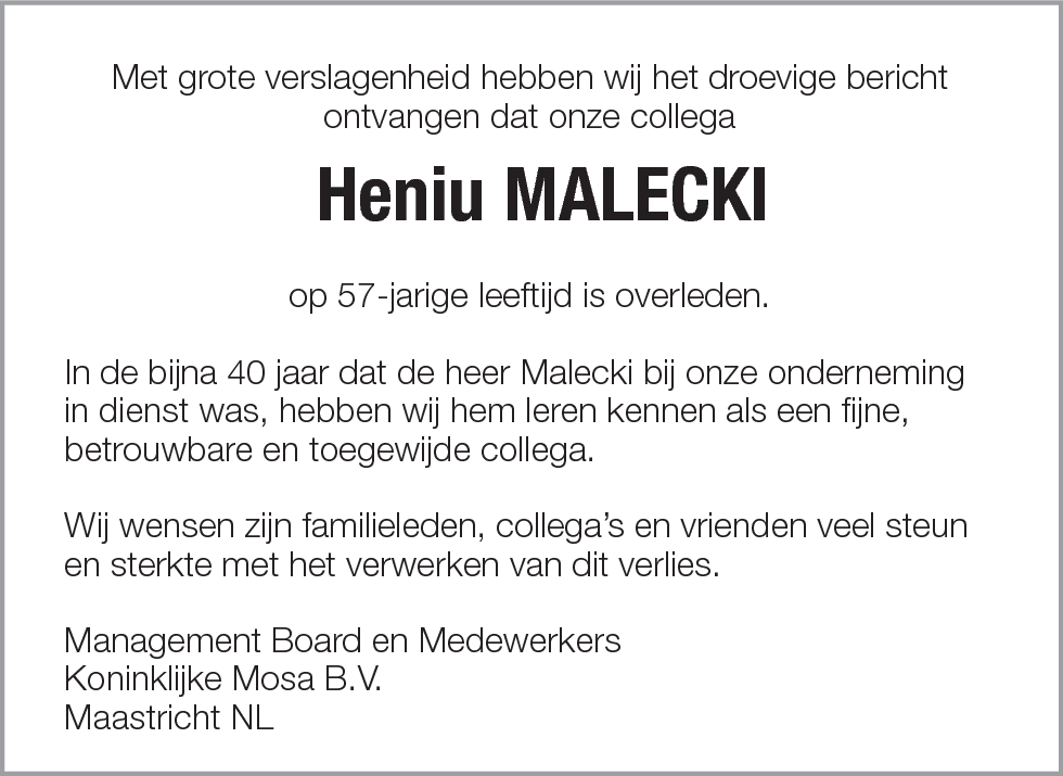 Heniu MALECKI