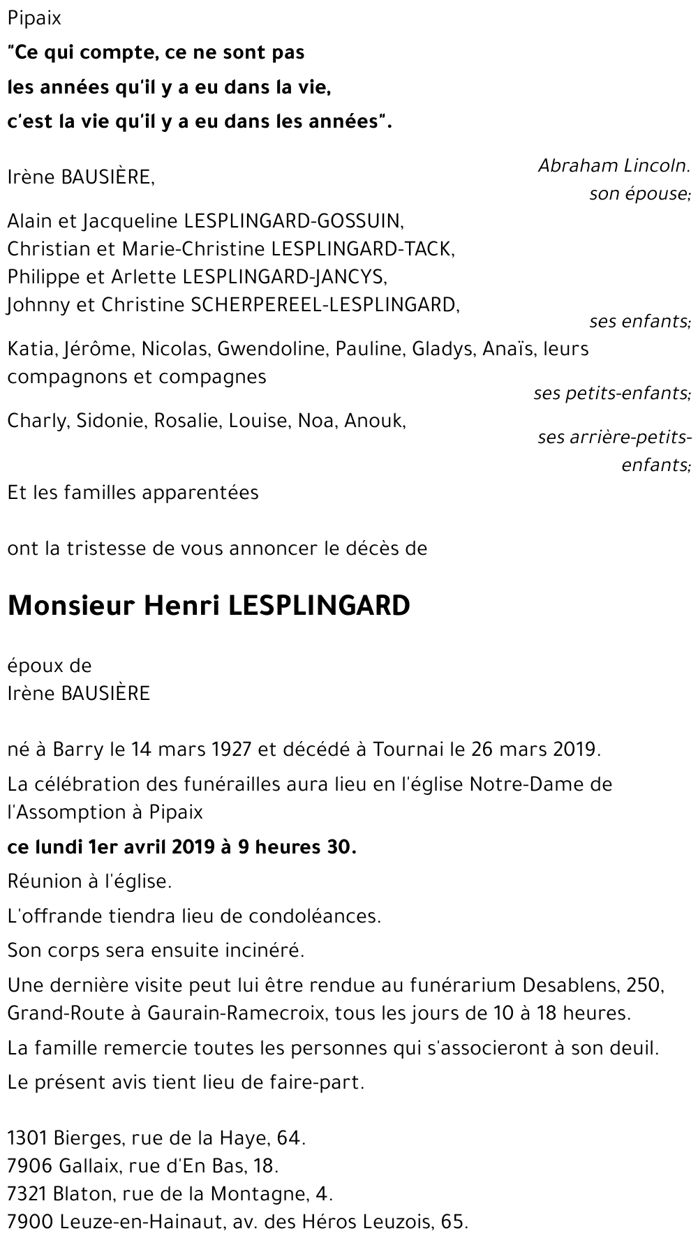 Henri LESPLINGARD