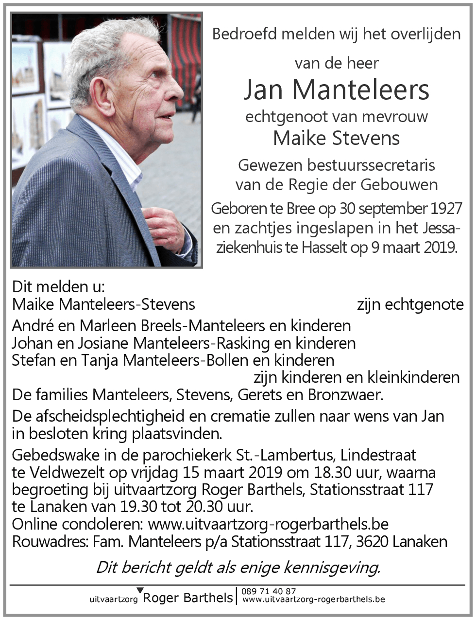 Jan Manteleers