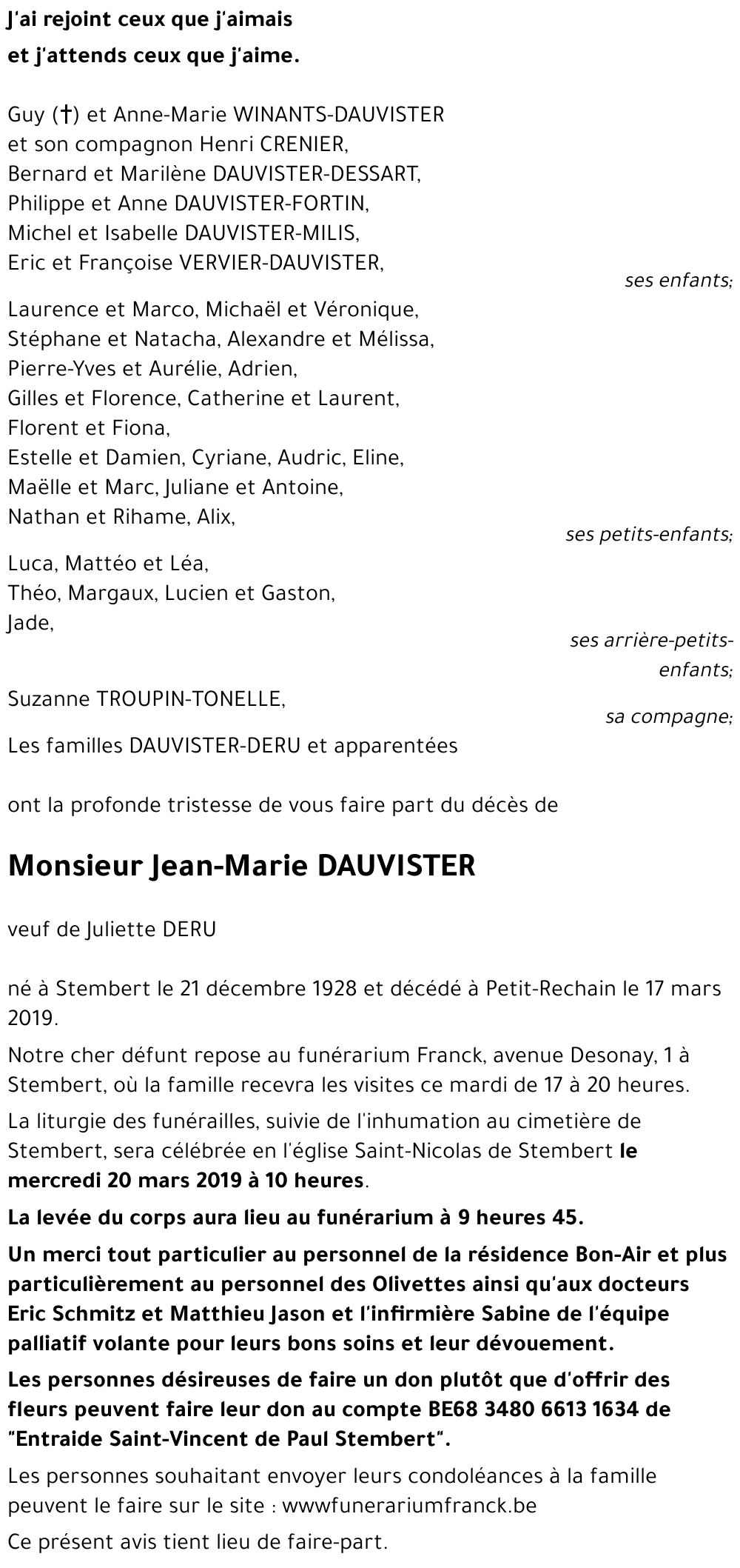 Jean-Marie DAUVISTER