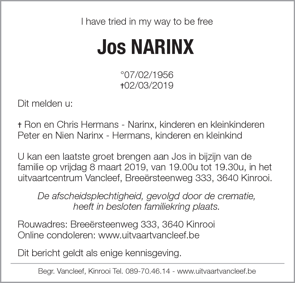 Jos Narinx