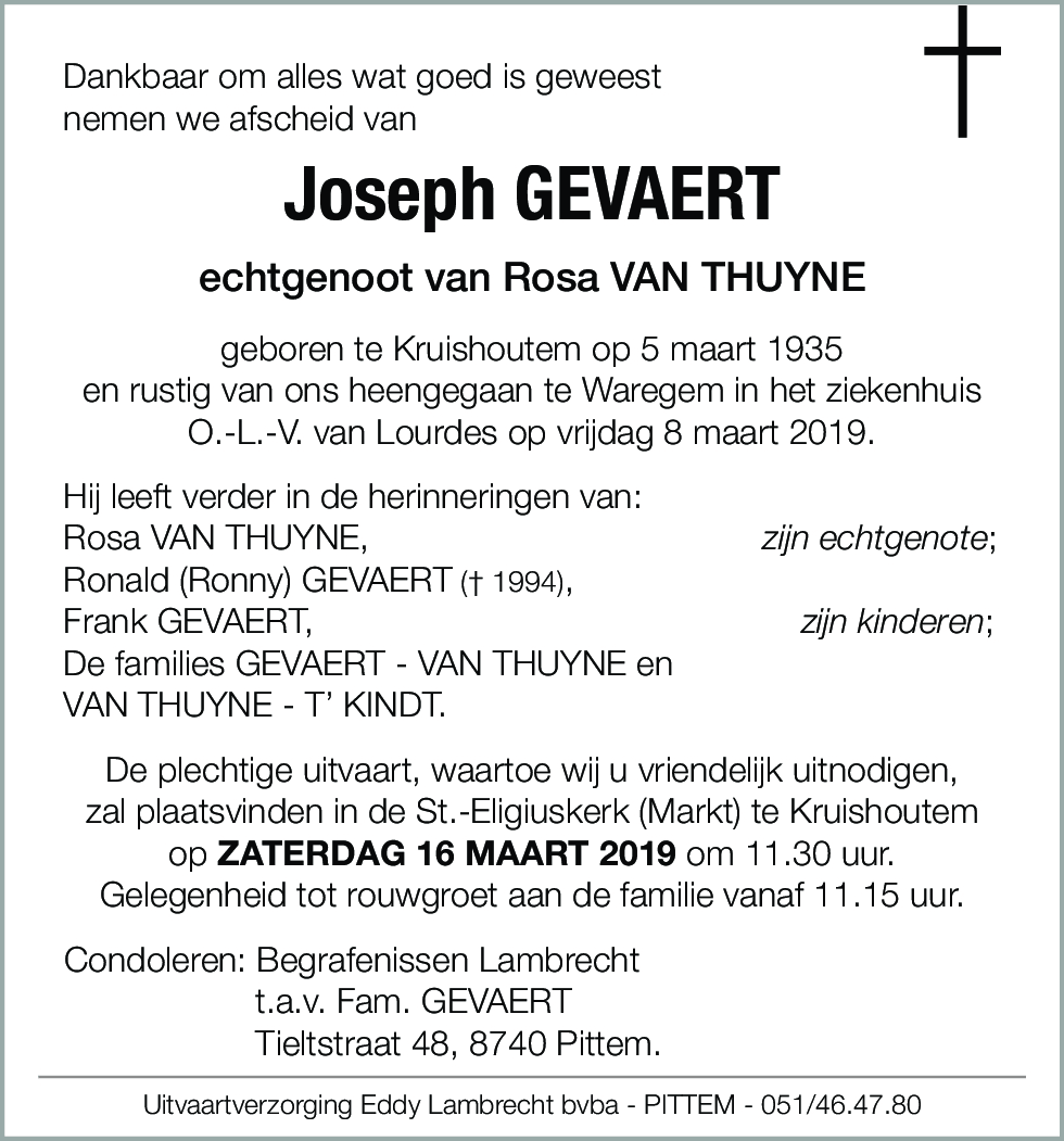 Joseph Gevaert