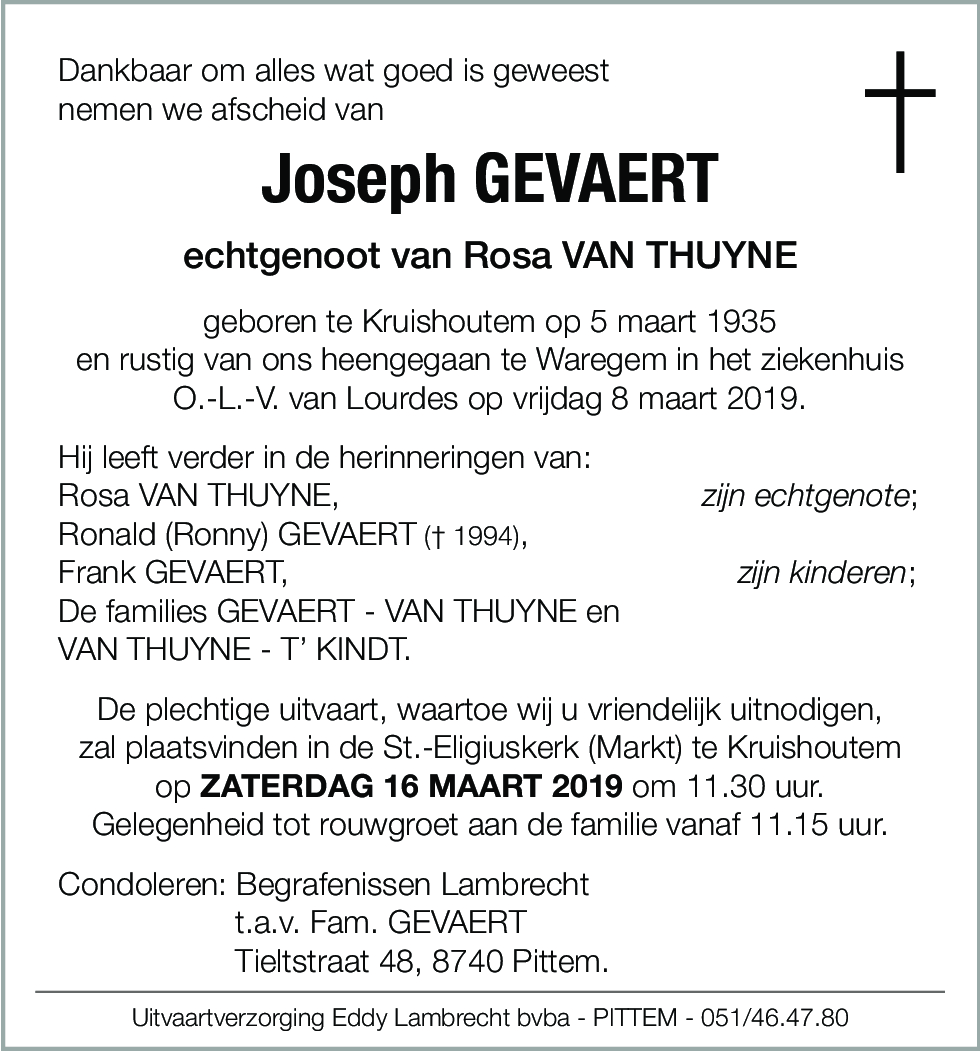 Joseph Gevaert