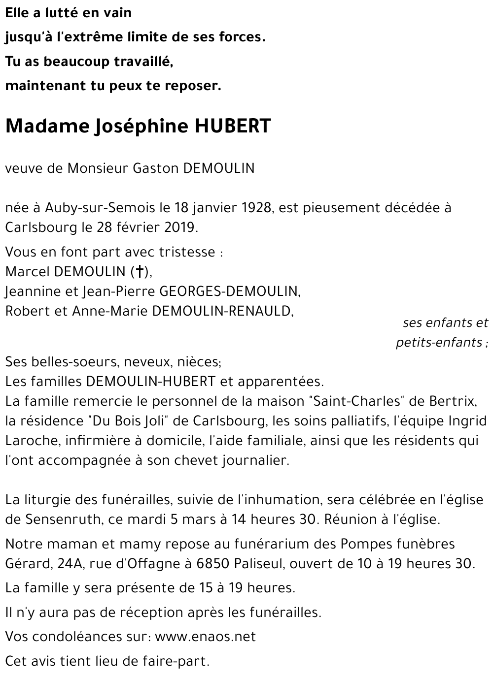 Joséphine HUBERT