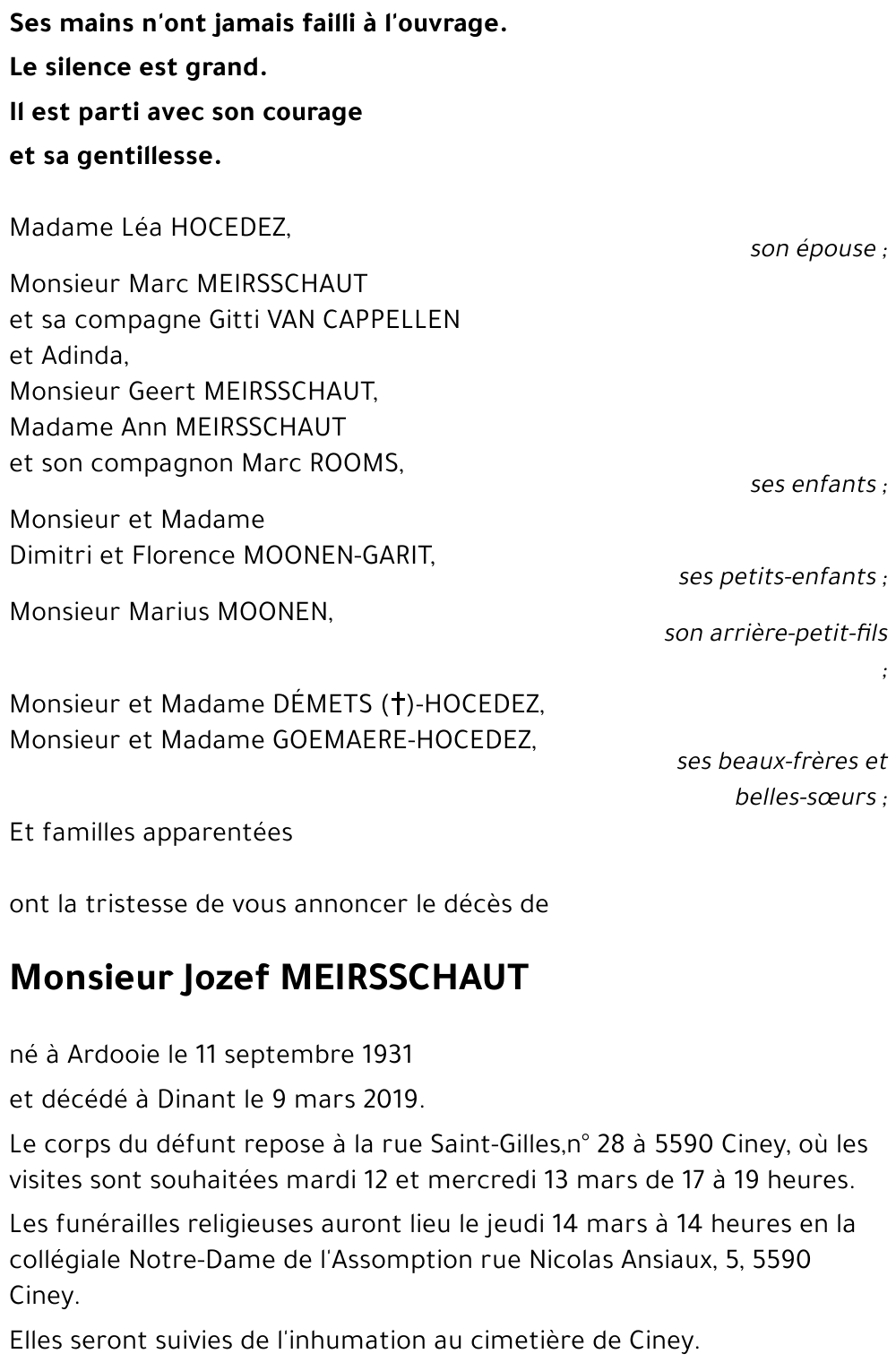 jozef Meirsschaut