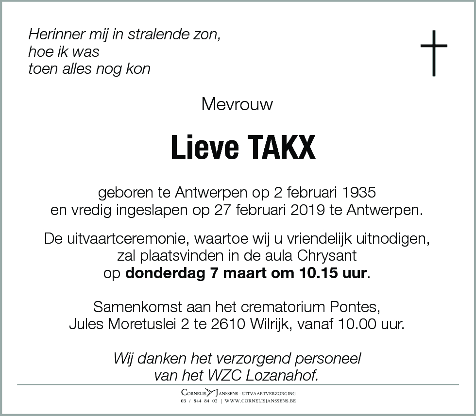 Lieve Takx