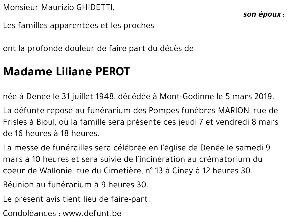 Liliane PEROT