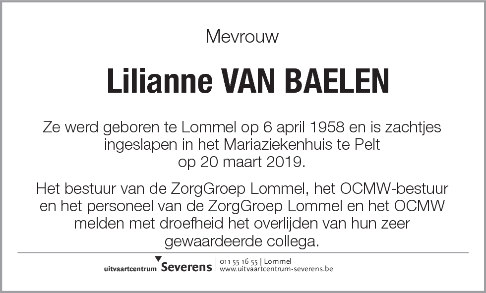 Lilianne Van Baelen