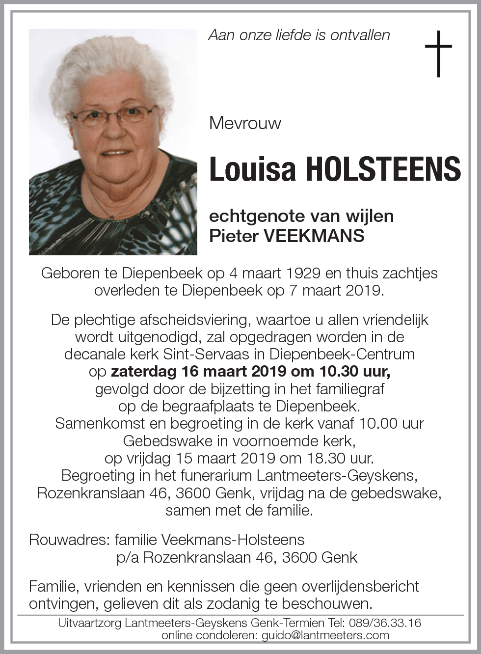 Louisa HOLSTEENS