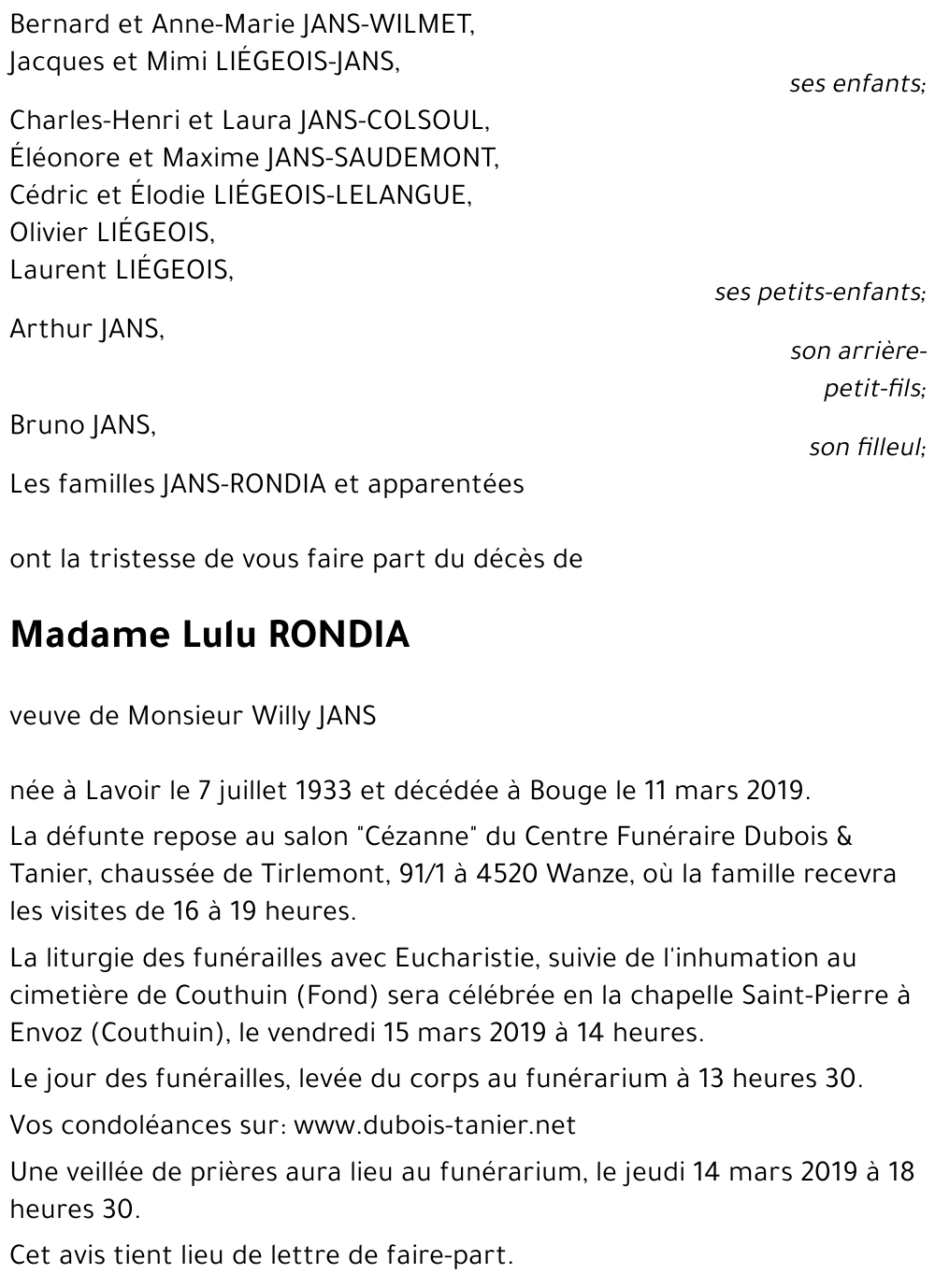 Lulu RONDIA