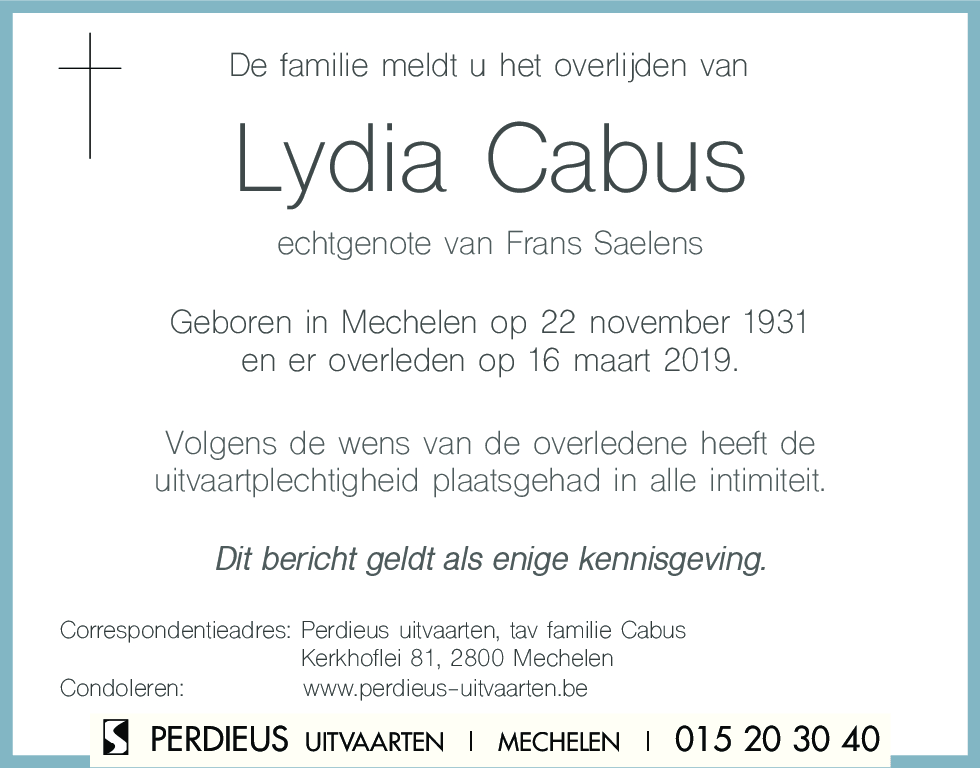 Lydia Cabus