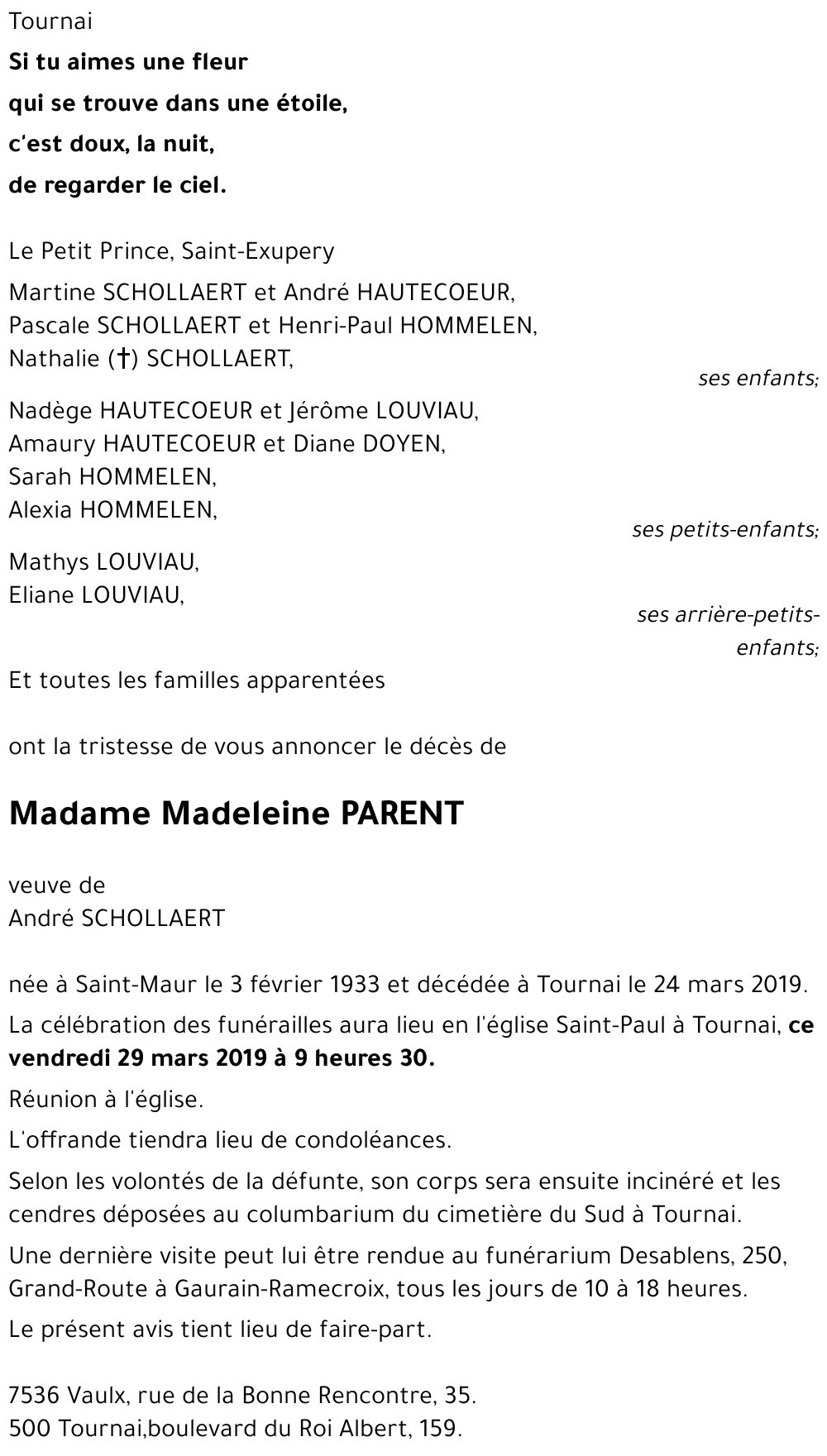 Madeleine PARENT