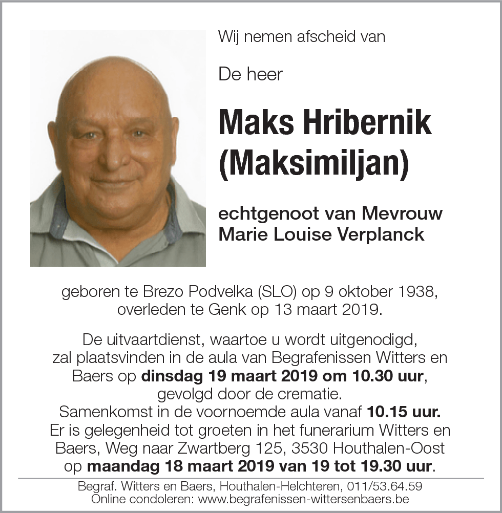 Maksimiljan Hribernik