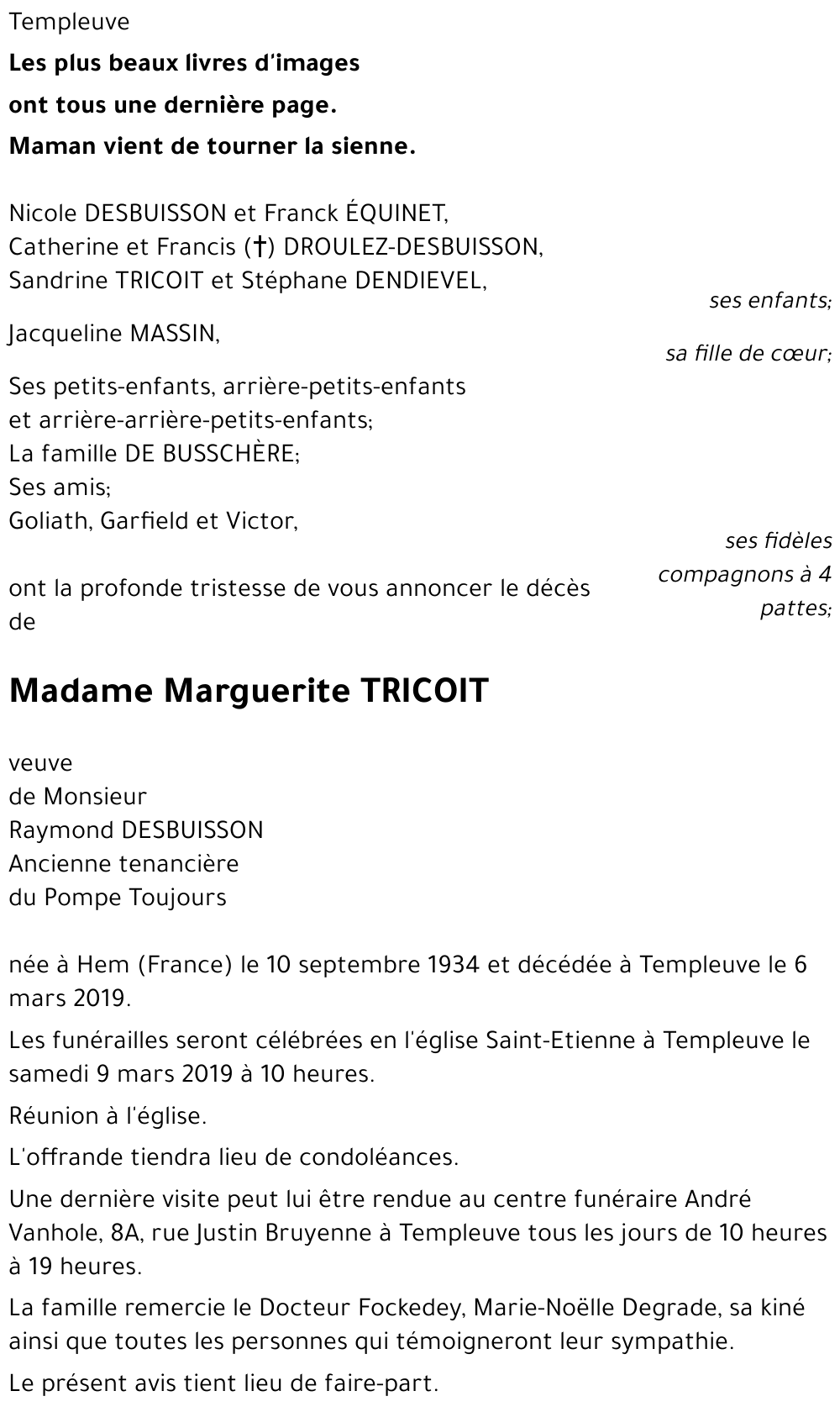 Marguerite TRICOIT