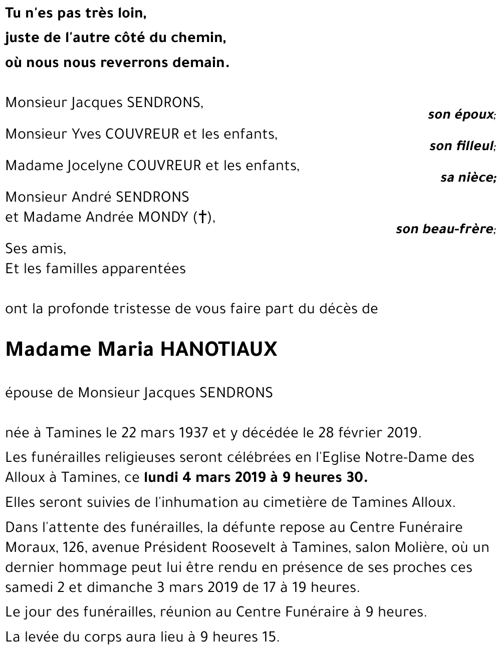 Maria HANOTIAUX
