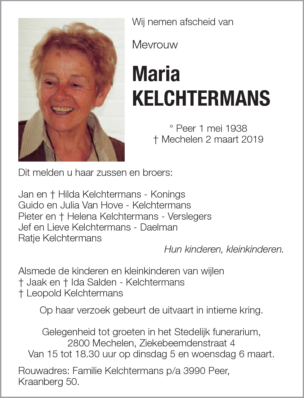 Maria Kelchtermans
