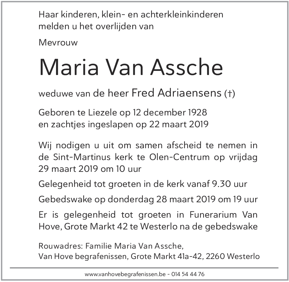 Maria Van Assche